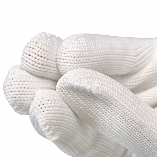 Guantes de algodón hechos punto guante de seguridad laboral Guante de trabajo mecánico al por mayor de China